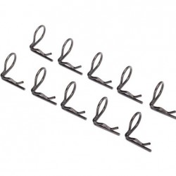 Traxxas Body clip (mounting clip), angled, 90-degrees (black) (10)