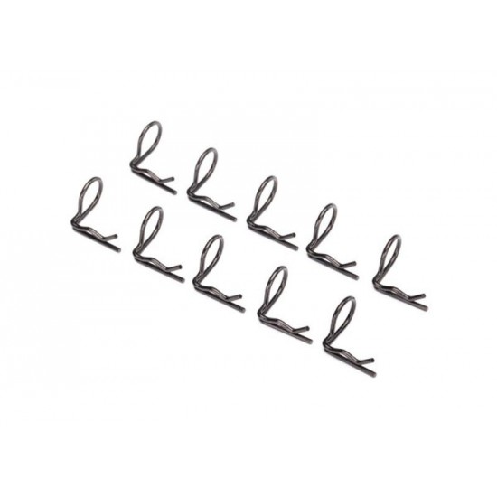 Traxxas Body clip (mounting clip), angled, 90-degrees (black) (10)