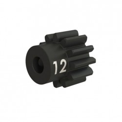 Traxxas Gear, 12-T pinion (32-p), heavy duty (machined, hardened steel) (fits 3mm shaft)/ set screw