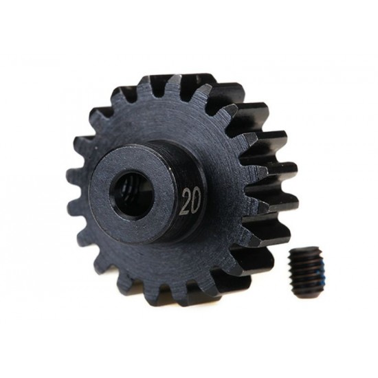 Traxxas Gear, 20-T pinion (32-p), heavy duty (fits 3mm shaft)/ set screw