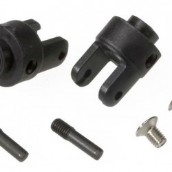 Traxxas Differential output yokes, black (2)/ 3x5mm countersunk screws (2)/ screw pin (2)