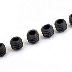 Traxxas Screws, set (grub) 4mm (with threadlock) (6)