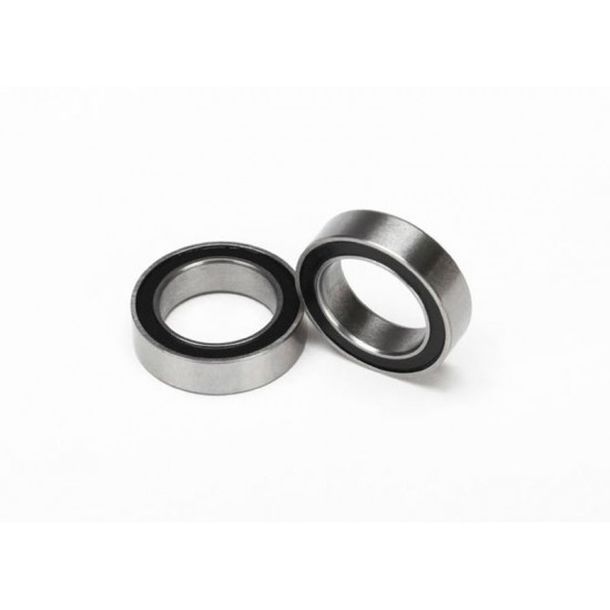 Traxxas Ball bearings, black rubber sealed (10x15x4mm) (2)
