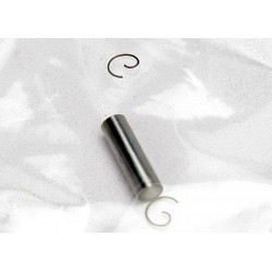 Traxxas Wrist pin, wrist pin clips (2)