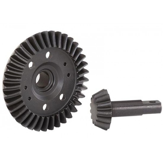 Traxxas Ring gear, differential/ pinion gear, differential (machined, spiral cut) (front)