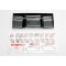 Traxxas Wing, Revo (black)/ decal sheet