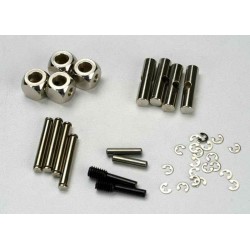 Traxxas U-joints, metal parts for 2 driveshafts