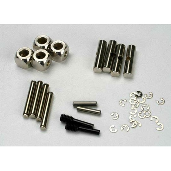 Traxxas U-joints, metal parts for 2 driveshafts