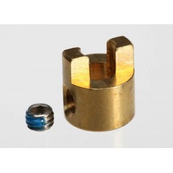 Traxxas Drive dog/ 4x3mm GS (stainless, with threadlock) (1)