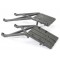 Traxxas Skidplates, front & rear (black)