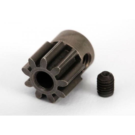 Traxxas Gear, 9-T pinion (32-p) (steel) (fits 3mm shaft)/ set screw