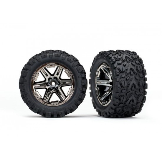 Traxxas Tires & wheels, assembled, glued (2.8")