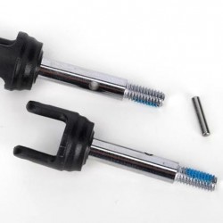 Traxxas Stub axles, rear, heavy duty (2)/pins (2)