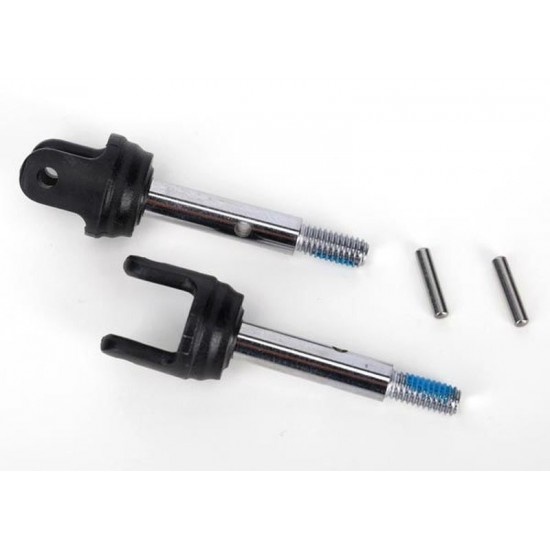 Traxxas Stub axles, rear, heavy duty (2)/pins (2)