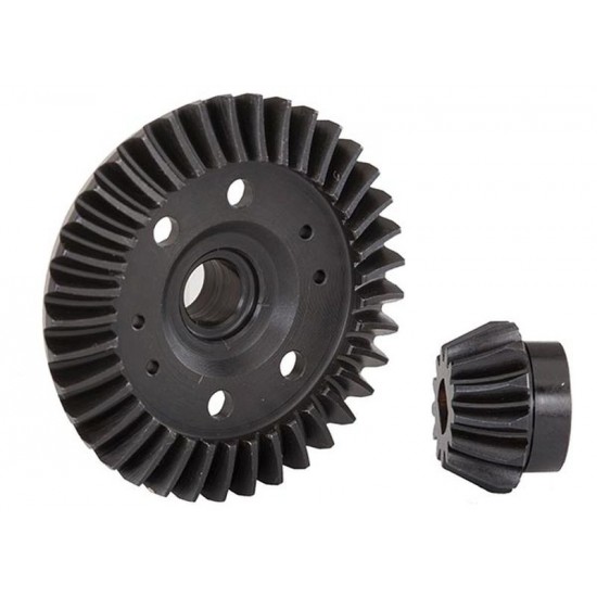 Traxxas Ring gear, differential/ pinion gear, differential (machined, spiral cut) (rear)