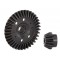Traxxas Ring gear, differential/ pinion gear, differential (machined, spiral cut) (rear)