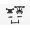 Traxxas Body mounts, front & rear/ body mount posts, front & rear