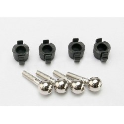 Traxxas Pivot balls (4)/ pivot ball caps (4)