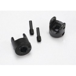 Traxxas Yokes, differential and transmission (2)/ 3x10mm screw pin (2)