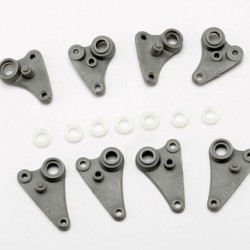 Traxxas Rocker arm set, progressive-2/ plastic bushings (8)
