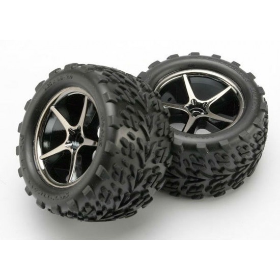 Traxxas Tires & wheels, assembled, glued 