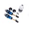 Traxxas Shocks, GTR long blue-anodized, PTFE-coated bodies with TiN shafts (fully assembled, without springs) (2)