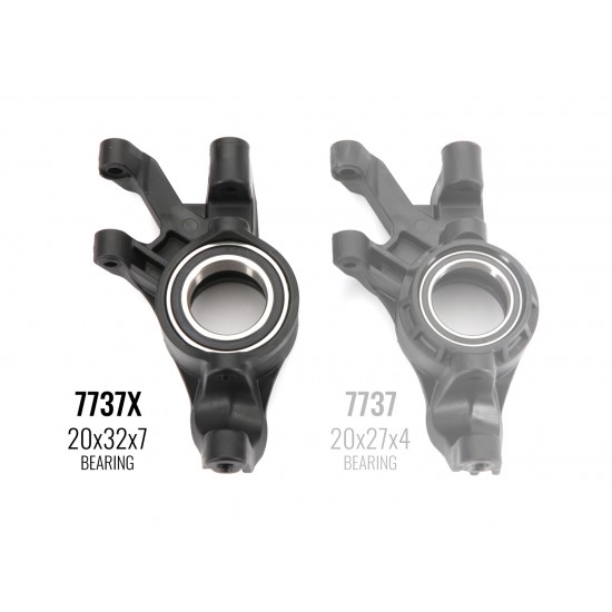 Traxxas Steering blocks, left & right (requires 20x32x7 ball bearings)