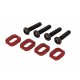 Traxxas Washers, motor mount, aluminum/4x18mm BCS (4) - različne barve