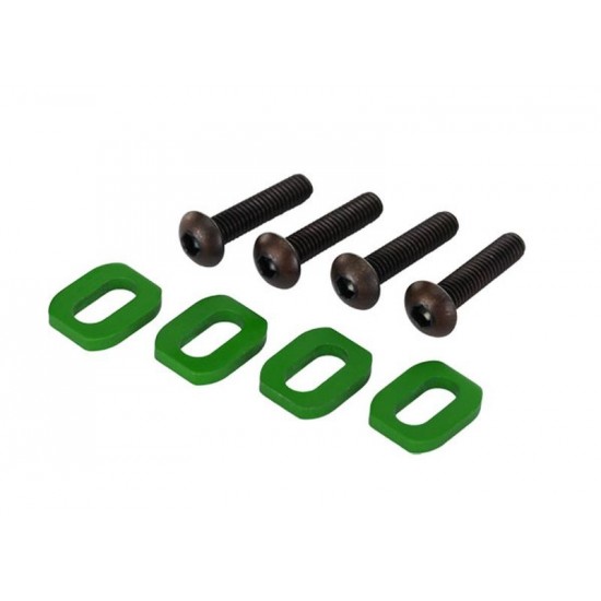 Traxxas Washers, motor mount, aluminum/4x18mm BCS (4) - različne barve