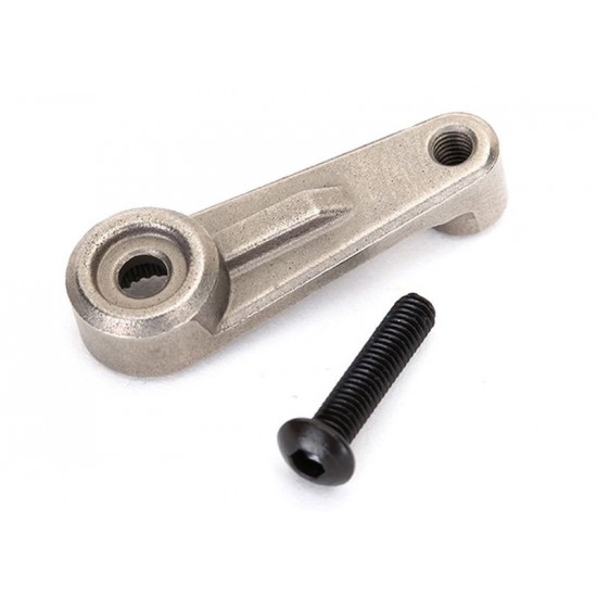 Traxxas Servo horn, steering, metal/ 3x14 BCS (1)