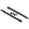 Traxxas Limit strap, rear suspension (2)/ 3x8 flat-head screw (4)