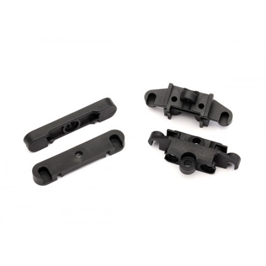Traxxas Mount, tie bar, front (1)/rear(1)/suspension pin retainer (2)