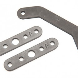 Traxxas Bulkhead tie bar, front, upper (1)/ lower (2) (steel)