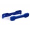 Traxxas Tie bars, front, 6061-T6 aluminum (blue-anodized)