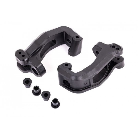 Traxxas Caster blocks (c-hub), left & right/ kingpin bushings (4)
