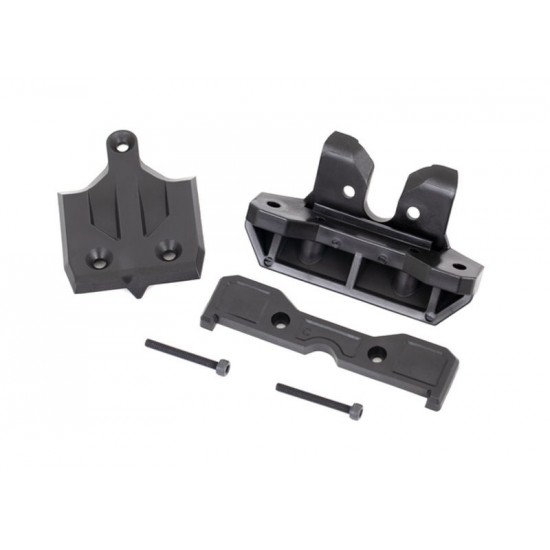 Traxxas Bumper, rear/ skidplate, rear/ tie bar mount, rear