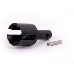 Traxxas Differential output cup, center (hardened steel)/ 2.5x12mm pin