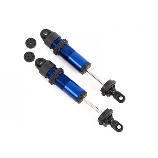 Traxxas  Shocks, GT-Maxx, long, aluminum (blue-anodized)