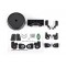 Traxxas TRX-4M Grille/mirrors/spare tire cover/ light retainers/decal sheet