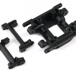 Traxxas Skidplate, center/ bumper mount, front/ bumper mount, rear