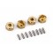 Traxxas TRX-4M Wheel hubs, 7mm hex, brass (1 gram each) (4)