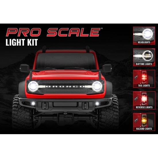 Traxxas TRX-4M Bronco ProScale LED Light set, front&rear