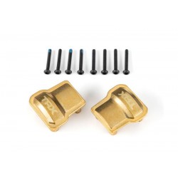 Traxxas TRX-4M Axle cover, brass (8 grams each) (2)
