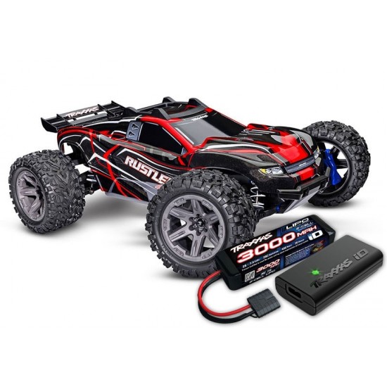 Traxxas Rustler 4WD 1/10 Brushless RTR, combo s baterijo - različne barve