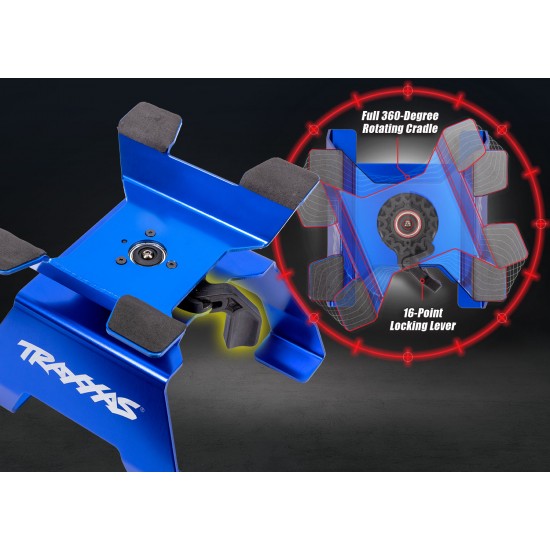 Traxxas Vrtljivo Stojalo za 1/10 - 1/8 modele - moder
