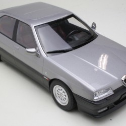 Triple9 1/18 Alfa Romeo 164 Q4 1994 silver gray with dark red interior