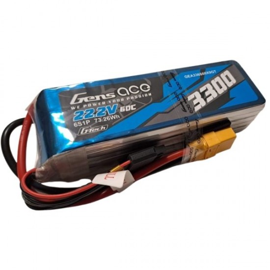 Gens Ace 3300mAh 22.2V 6S LiPo baterija, XT90