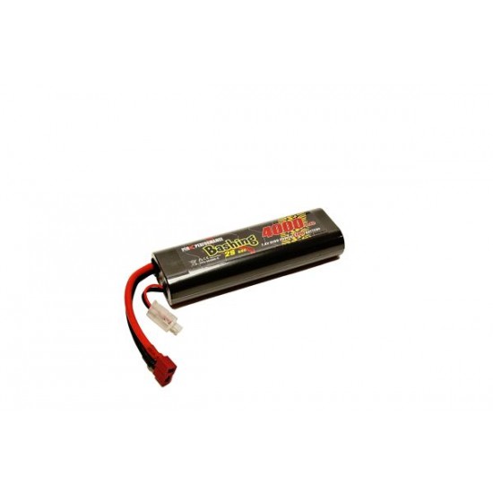 Pink Bashing 4000mAh 2S 7.4V LiPo baterija, deans